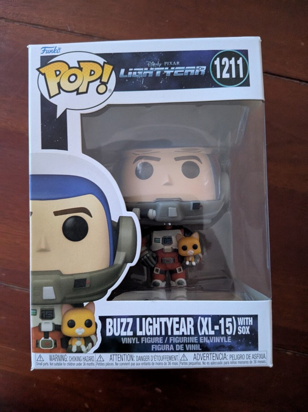 Funko Pop! Buzz Lightyear (XL-15) with Sox - White, Blue, Red, Orange, Gray